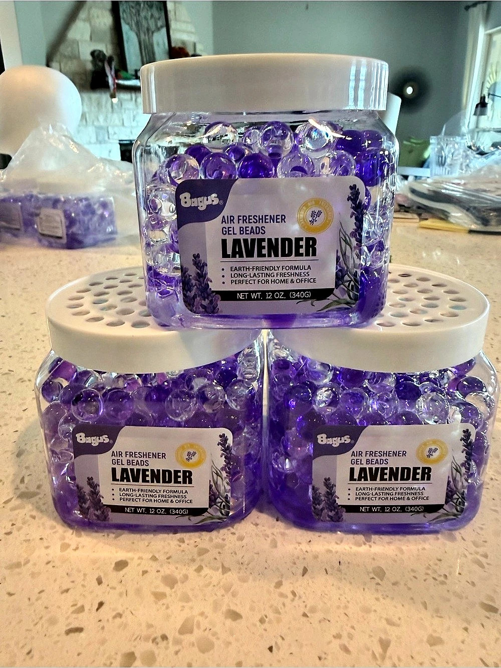 Bagus Air Freshener Gel Beads Lavender Gel Beads NWT